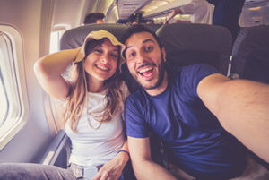 Young couple smiling after LASIK