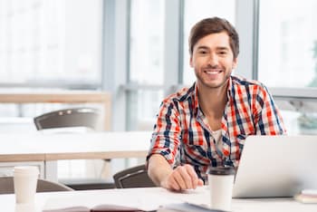 Employee at a Desk