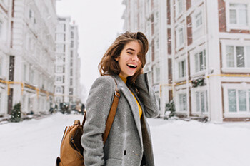 Happy Women in Winter