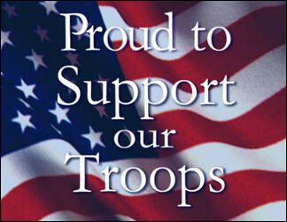 Proud to Support our Troops