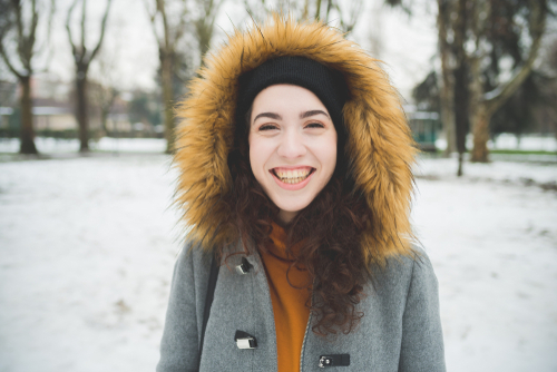 Young woman exploring Boston after LASIK