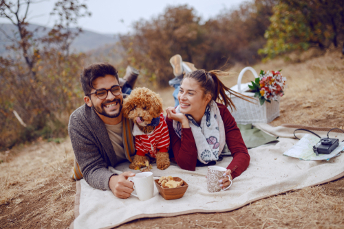 Young couple celebrating after LASIK