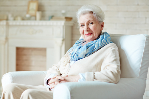 Older woman smiling after LASIK