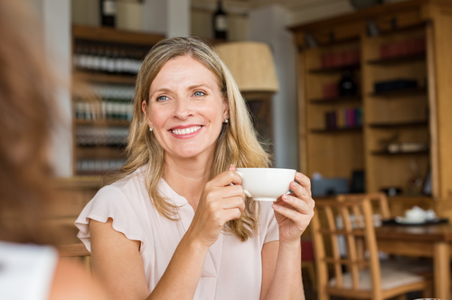 Woman smiling